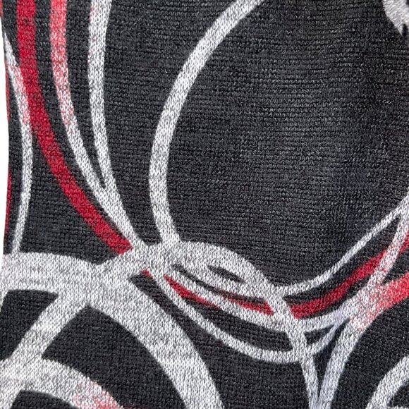 Wrapper Womens Cowl Neck Top Size S Abstract Eclectic Maximalist Artsy 90s Bold - Picture 5 of 7